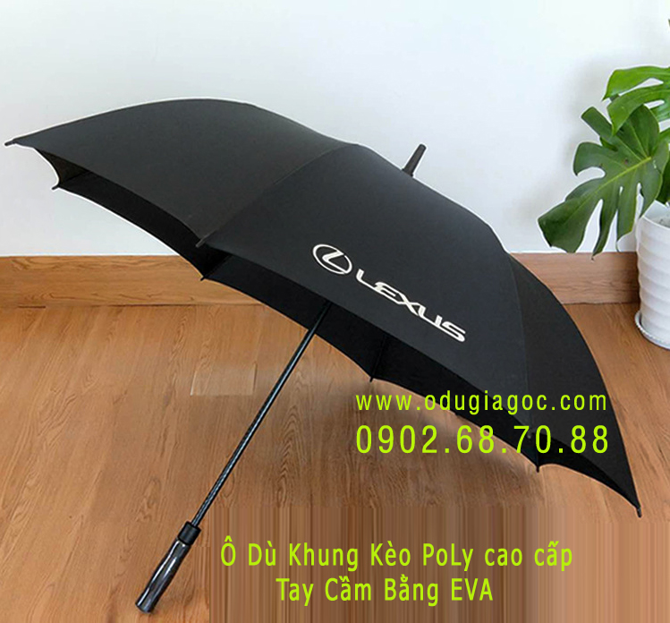Ô dù cán thẳng khung composite (poly)